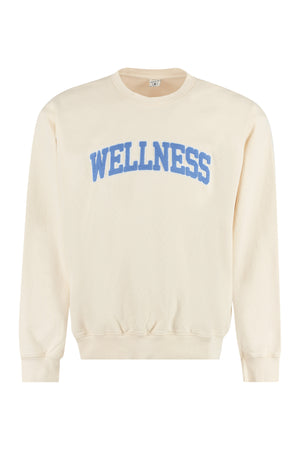 Cotton crew-neck sweatshirt-0